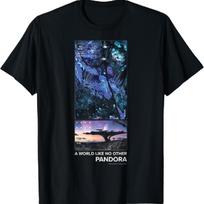Avatar Pandora A World Like No Other Panel T-Shirt S juoda