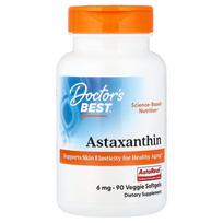 Doctor's Best Astaxanthin with AstaReal 6mg Veggie Softgels, 90 Count 90 pcs - 1 ea