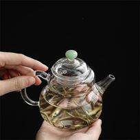 Small Capacity 200ml Gourd shape Heat-resistance Glass Teapot Brewing Green Tea Pot Tea Maker Kung Fu Tea Set Teaware gryna