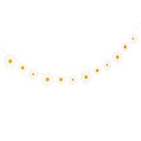 1PC Daisy Flower Paper Banner Hat Cake Toppers Kids Girl Birthday Daisy Theme Party Decorations Hanging Bunting Garland Supplies