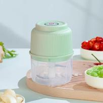 Wireless Mini Meat Grinder Detachable Food Processor Portable Vegetable Grinder  Food Processing šviesiai žalios spalvos