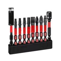 10in1 Mixed 2Inches Power Driver Bit Set S2 Alloy Steel Bit  Electric Tool Accessory 10PCS-in-1