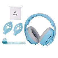 Adjustable Band Noise Cancelling Headphones Comfortable Baby Ear Protection  Gift mėlyna