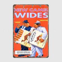 Vintage Joe Camel Wides Ad Metal Sign Mural Painting Cinema Living Room Decor Cinema Funny Tin Sign Posters 20x30cm（7.8x11.8inch）