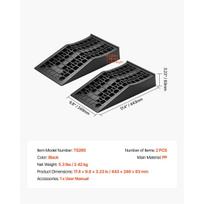 Car Ramps 2 PCS 20000 lbs GVW Capacity Portable Low Profile Car Service Ramps for Home Garage Maintenance & Oil Changes 2.6inch