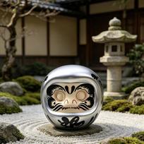 Daruma Doll Ceramic Statue Art Decor Versatile Craft Tabletop Sculpture Figurine for Bookshelf Desk auksas