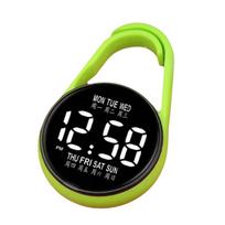 2Pcs Luminous Digital Electronic Hanging Watch Portable Pocket Watch  Portable Use fluorescencinė žalia spalva