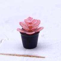 Miniatiūrinis imituotas sukulentas vazonėlyje, elfo sodas, sodininkystė, mikro peizažas, gėlių ornamentai, miniatiūrinis žalias augalo modelis 1Pc
