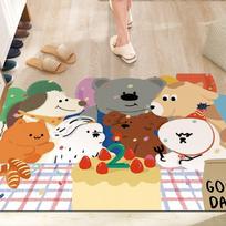 Cartoon Can Love The Home Door Mat Door Dirty Anti-slip Mat Into The Door Porch Can Be Cut Carpet 40 * 60cm