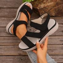 Women's 2024 Summer Platform Velcro Thick-Soled Wedge Sandals 41