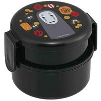 Skater 500ml Bento dėžutė 2-jų aukštų apvali Onigiri dėžutė Antibakterinė Pagaminta Japonijoje Spirited Away No-Face Žibintas