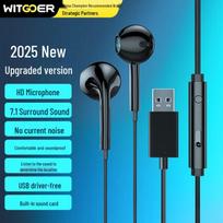 USB Gaming Headset with HD Microphone Plug & Play for PC