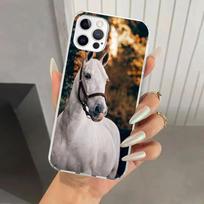 Horse Great Beauty Galloping Phone Case for Iphone 17 Air 16 15 Plus 14 13 Mini 12 11 Pro Max 16E 7 8 SE 2020 Soft Funda Print S iPhone 14 Pro gray