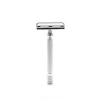Adjustable Safety Razor for Men 5 Titanium Blades Folding Double Edge Classic Shaving Razor sidabras