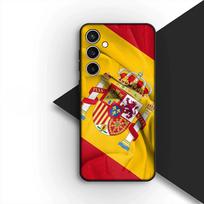Ispanijos vėliavos silikoninis telefono dėklas, skirtas Samsung Galaxy S22 S21 S20 FE Ultra Plus A07 A17 A15 A16 A25 A57 A37, minkštas dėklas Galaxy S21