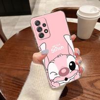 Clear Case For Samsung Galaxy A57 A37 A56 5G A36 A55 A54 A35 A26 A07 A17 A16 A06 A34 A15 Cover Disney Stitch Mickey Donald Duck Galaxy A55 5G