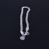 Women's Faux Silver Twist Bangle Cuff Charm Bracelet Clasp Party Jewelry
