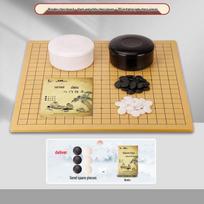 Imitation Jade Go, Gobang & Chess Board Game Set Wooden Board + Book