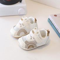 Baby Toddler Walking Shoes With Airy Mesh Material And Antislip Bottom For Summer 14 chaki