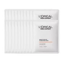 Loreal Paris Men's Mask, Brightening Acne Marks, Lightening Spots, Moisturizing, , Nourishing, LOreal Mens Whitening Hydrating Mask-26g20 pieces balta