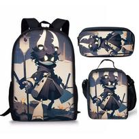 Hip Hop Youthful Novelty Murder Drones 3D Print 3pcs/Set Student Travel bags Laptop Daypack Backpack Lunch Bag Pencil Case ruda