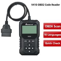 V410 Automobilinis OBD2 skeneris Klaidų kodų skaitytuvas Variklio klaidų kodų skaitytuvas, Baterijos testas Palaiko OBDII automobilius Multifunkcinis automobilių diagnostikos įrankis