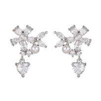 Elegant Pearls Waterdrops Shaped Headphone Diamonding Buckles Clip On Attachment For FreeClip 1 2 Alloy Zircons Embellishment sidabras