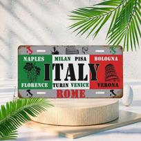 Vintažinės itališko stiliaus dekoratyvinės numerio lentelės automobilio numerio lentelės namų dekoravimas barai kavinės garažų dekoracijos 15x30cm(5.9x7.8inch)
