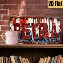pc Vintage Petro Themed Aluminum License Plate Fit Vehicle  Tabletop Decor Durable Polished Metal Sign 15x30cm(5.9x7.8inch)