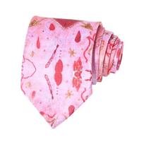 Eye Catching Flame Red Love Motif Tie Uniform Tie Suitable For Anime Fans And Trendsetters 1