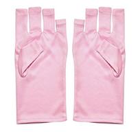 1 Pair Protective Comfortable Gloves for DIY Enthusiasts and Professionals During Ultraviolets Light Exposure Providing Hand Safety S rožinė raudona spalva