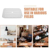 Half Size Stainless Steel Steam Table Pan Replacement Drain Mat with Perforated False Bottom for Restaurant Kitchen Food Drain 26.5X20.2X1CM