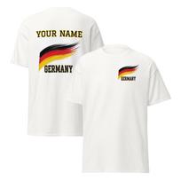 Personalized World Cup Supporter T-Shirt, Double-Sided Flag Design S