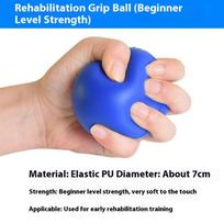 New 1PC 7cm Hand Exercise Ball Grip Ball Finger Strengthener Exerciser Grippers Strengthening Massage For Training Wrist Forearm mėlyna