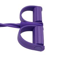 2PCS 4 Tube Pedal Resistance Band 6 Tube Foot Pedal Exerciser Resistance Band Trainer  Core Training 4 Tube+6 Tube