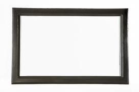 Stačiakampis langas, juodas 324x49mm