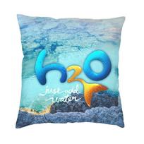 Cool H2O Just Add Water Square Throw Pillow Case Home Decorative 3D Double Side Printing Cushion Cover For Car Peach skin 18*18(CM)-1Pcs