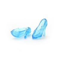 shoes high heels Doll Shoes Pair of crystal shoes 1 pair promotion Toy Accessories transparent crystal barbie doll Barbie shoes mėlyna