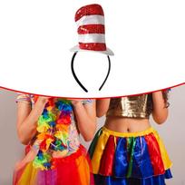 Mini Top Hat Headband Dressing up Fascinator Tea Party Headpiece for Dance