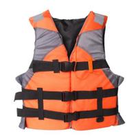 Life Vest with Retractable Seat Belts Reflective Films Life Waistcoat Buoyancy Over S oranžinė