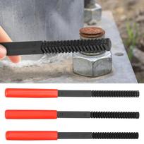 3Pcs Thread File High Hardness Thread Restorer File Multipurpose Metric Thread Repair File Heavy Duty Steel Thread Restorer File raudona juoda spalva