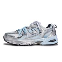 New Balance NB 530 Low top Running Shoes Unisex White Blue Silver MR530SG(Team1189-) D-Width 38
