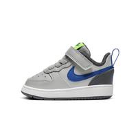 Nike Court Borough Low 2 Comfortable Lightweight Slip-Resistant Shock-Absorbing Durable Low-Top Walking Shoes Baby sneaker Gray Blue BQ5453-012 25