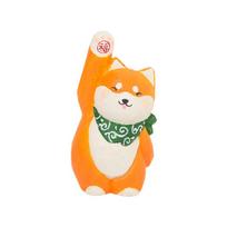 Wooden Shiba Inu Art Piece With Cute Style For Office Desk Home Decor And Special Occasion Gifts oranžinė