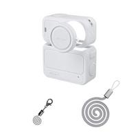 Silicone Protective Case With Anti-lost Rope Body Cover for DJI Osmo Nano Action Camera Accessories šviesiai pilka spalva