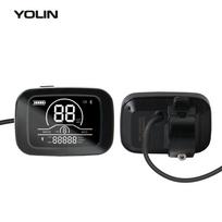 YOLIN YL-81C prietaisų skydelio LCD ekranas elektriniam dviračiui 2,6 colio 80 nitų ryškumas E-bike priedai IP65 juoda