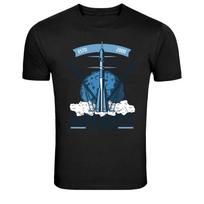 Rocket Launch Galaxy Explorers Space Graphic T Shirt S