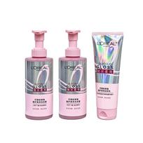 Loreal Paris Acid Care Soft Shine Wash and Care Set - Three-piece set Acid Care Soft Shine Shampoo 440ml/bottle2  Acid Care Soft Shine Conditioner 200 ruda