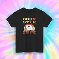 Corn Star T-Shirt S-5XL Funny Cornhole Game Player Humor Gift Retro Style Tee XXXXL