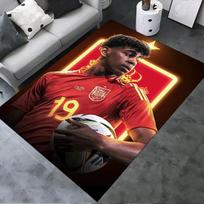 2025 New Lamine Yamal Carpet Rug for Living Room Bedroom Home Sofa Decoration,Kids play Non-slip Floor Mat 40x60cm( 15x23in )